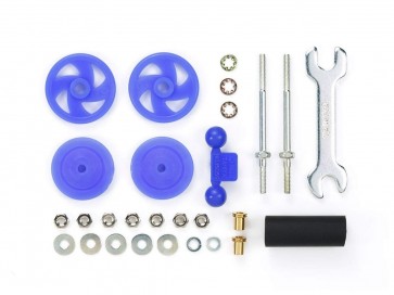 Tamiya Mini 4WD Grade Up Part LARGE DIA. STABILIZER HEAD SET BLUE (17MM) (BLUE) (MINI 4WD LIMITED) , TAM54308, by TAMIYA