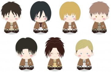 Kotobukiya FUKUBUKU COLLECTION Attack on Titan Trading Mascot: 1Box (7pcs), KBY45112, by KOTOBUKIYA
