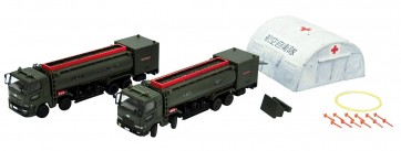 1/144 Gimix AC922 aviation Equipment 2 ASDF refueling vehicles set , TMTX275046, by TOMYTEC