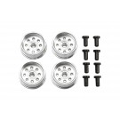 TAMIYA HG Large Dia. Narrow Aluminum Wheels 4pcs, TAM95275, by TAMIYA