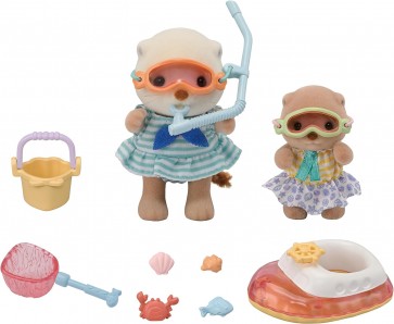 Epoch Sylvanian Families Sea Otter Brothers -Sea Play Set-, EPC56389, by Epoch