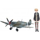Hasegawa 1/20 STRIKE WITCHES: LYNETTE BISHOP W/SPITFIRE MK.IX (1/72)  , HAS22152, by HASEGAWA