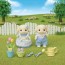 Epoch Sylvanian Families Flower Set -Flora Rabbit Siblings, EPC53098, by Epoch
