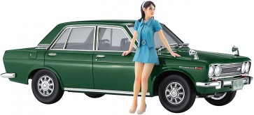 Hasegawa 1/24 Datsun Bluebird 1600 SSSw/60's Girls Figure  , HAS22770, by HASEGAWA