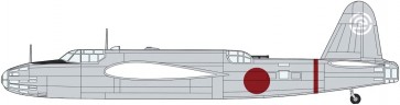 Hasegawa 1/72 NAKAJIMA KI-49 HYAKUSHIKI HEAVY BOMBER DONRYU TYPE I HAMAMATSU FLIGHT SCHOOL, HAS24182, by HASEGAWA