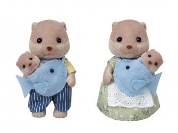 Epoch Sylvanian Families Otter Family , EPC43402, by Epoch