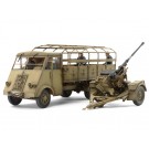 Tamiya MM series 1/35 GERMAN 3.5TON TRUCK AHN w/3.7cm FLAK 37 AA GUN , TAM24101, by TAMIYA