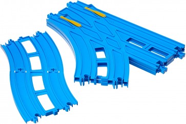 TAKARA TOMY Pla-Rail DOUBLE TURN OUT RAIL  , TAK01585, by TAKARA TOMY