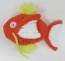 SEKIGUCHI Pokemon Mokomoko Plush Magikarp  , SKG71809, by SEKIGUCHI