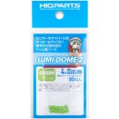 HI Q PARTS LUMI DOME 2 Fluorescent Green 4.0mm (10pcs), HIQ79464, by HI Q PARTS