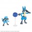 Bandai POKEMON PLAMO COLLECTION NO.44 SELECT SERIES RIOLU & LUCARIO , BAN02718, by BANDAI