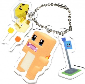 TAKARATOMY Pokemon Quest Poxel Acrylic Mascot Charmander  , TAK99278, by TAKARA TOMY