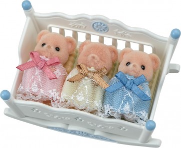 Epoch Sylvanian Families Biscuit Bear Triplets Healthy Set, EPC59687, by Epoch