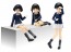 Platz 1/35 Girls & Panzer Kamo-san Team Figure Set plastic kit , PLZ34714, by PLATZ