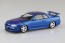 Aoshima 1/32 Raku-Pla Snap Kit No.12CU-BB Nissan R34 Skyline GT-R Custom Wheel (Bayside Blue), AOS02753, by AOSHIMA