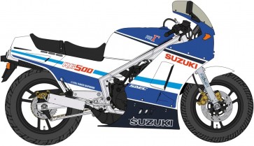 Hasegawa 1/12 Suzuki RG500 Gamma Early model Blue/White color, HAS17607, by HASEGAWA