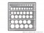 Tamiya Tamiya Craft Tools Series MODELING TEMPLATE (CIRCLE 1-12.5MM)  , TAM41502, by TAMIYA
