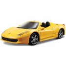 TAKARA TOMY 1/43 Tomica Presents Burago Race & Play Series 458 Spider (Yellow)  , TAK62957, by TAKARA TOMY