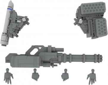 PLUM 1/48 Extension Set D for 5inM PLD [DRu35 MLC & R25RCT & M7AGGUN & Flat Hand Parts (Left & Right) & Clenched Hand Parts (Left and Right)] (POWERDoLLS2), PLM88959, by PLUM