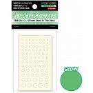 HI Q PARTS Circle Sticker X Sticker Green Glow In The Dark (2.0mm - 6.0mm) (1 piece), HIQ75619, by HI Q PARTS