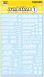 HI Q PARTS LGM Decals 1 White (1pc.), HIQ77729, by HI Q PARTS