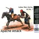 Master Box 1/35 Indian War / Apache Attack ・ 2 Native American Soldiers + Horses , mb61851, by MASTER BOX