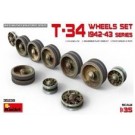 MiniArt 1/35 T-34 Wheel Set (1942-43 Production Series), ma10767,
