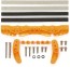 Tamiya Mini 4WD Grade Up Part BRAKE SET (FOR AR CHASSIS) (ORANGE) (MINI 4WD LIMITED)  , TAM55589, by TAMIYA