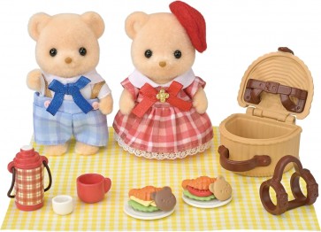 Epoch Sylvanian Families Biscuit Bear Siblings -Picnic Lunch Set-, EPC59618, by Epoch