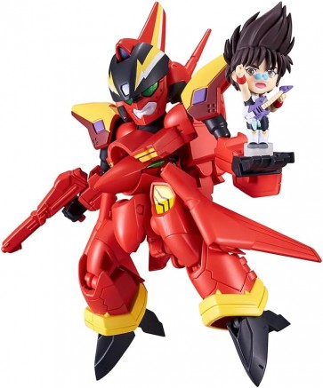 Bandai TINY SESSION VF-19 Kai Fire Valkyrie with Nekki Basara, BAC60862, by BANDAI