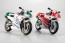 Aoshima SKYNET 1/12 Complete Motorcycle Model Honda NSR250R '89 Ross White x Fighting Red, AOS12137, by AOSHIMA