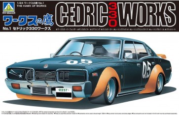 Aoshima 1/24 The Hawk of Works No.1 Cedric 330 Works, AOS65730, by AOSHIMA