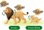 TAKARA TOMY Ania Animal Parent and Child Hatena Card Set, TAK30464, by TAKARA TOMY
