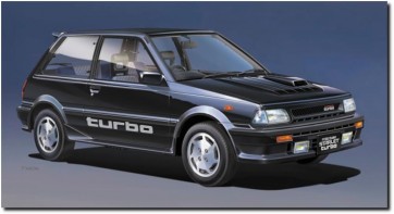 Hasegawa 1/24 Toyota Starlet EP71 Turbo S (3 Door) Early Model, HAS06878, by HASEGAWA