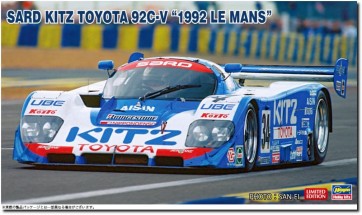 Hasegawa 1/24 Third Kitts Toyota 92C-V 1992 Le Mans, HAS07066, by HASEGAWA