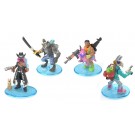 TAKARA TOMY Fortnite Collection Mini Figure 4 body set 002 Dia ・ Calamity ・ DJ Yonda ・ Giddy up  , TAK47138, by TAKARA TOMY
