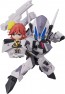 Bandai TINY SESSION VF-31F Siegfried (Messer Ihlefeld machine) with Kaname, BAC41533, by BANDAI