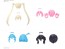 Bandai 30MS Option Hair Style Parts Vol.13 All 4 Types, BAN25639, by BANDAI
