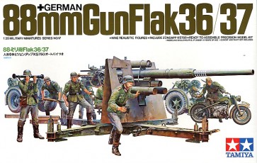 TAMIYA 1/35 MM German 88 mm cannon, TAM35017, by TAMIYA