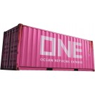Fujimi 1/24 Car NEXT Series No.1101 20ft Dry Container Type ONE (Magenta), FUJ66608, by FUJIMI