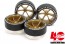 Tamiya MINI 4WD 40TH ANNIVERSARY SUPER HARD LARGE DIAMETER LOW HEIGHT TIRES & 6 SPOKE WHEELS, TAM56395, by TAMIYA