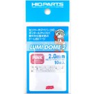 HI Q PARTS Lumi Dome 2 Fluorescent Pink 2.0mm (10pcs.), HIQ79570, by HI Q PARTS