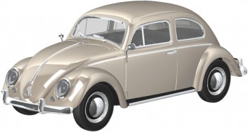 Aoshima 1/32 Raku-Pla Snap Kit No.20-LB Volkswagen Beetle (Light Beige), AOS68007, by AOSHIMA
