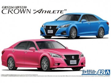 Aoshima 1/24 The Model Car No.42 Toyota GRS214/AWS210 Crown Athlete G '15, AOS58763, by AOSHIMA