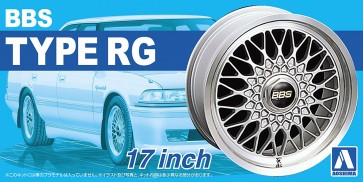 AOSHIMA the tuned parts1 1/24 BBS RG 17 Inch 4 wheels, AOS05240, by AOSHIMA