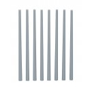 Wave Material ・ series plastic Material Taper Round Bar 【Gray】 3.0 → 5.0 mm 8 pieces OM333 , WAV23336, by WAVE