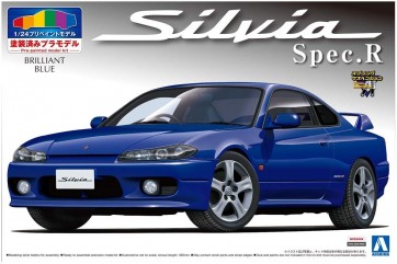 Aoshima 1/24 Pre-Painted Model Nissan S15 Silvia Spec.R (Blue)  , AOS08621, by AOSHIMA