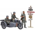Tamiya 1/35 Military Miniature Series No.384 German KS600 Motorcycle & Sidecar, TAM53842, by TAMIYA