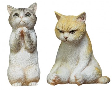 1/16 Atelier it Sulking/flattering Cats  Completed resin figure by Hiroki Hayashi, AIT31601, by Atelier IT