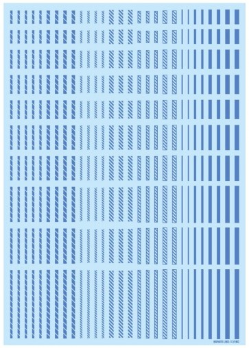 HI Q PARTS LINE DECAL 2 BLUE (1PCS)  , HIQ74919, by HI Q PARTS